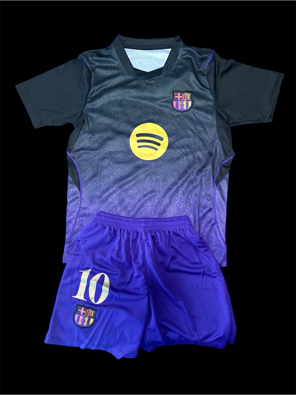 Kids Lamine Yamal #10 Purple Soccer Jersey & Shorts World Cup 2026 - Picture 2 of 2